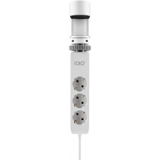 Power filtr 1,5м IOIO SL3000, 1.5м, білий (3 зах роз + 2 порти USB-A та 1 порт USB-C) (41212)