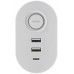 Power filtr 1,5м IOIO SL3000, 1.5м, білий (3 зах роз + 2 порти USB-A та 1 порт USB-C) (41212)
