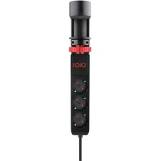 Power filtr 1,5м IOIO SL3000, 1.5м, чорний (3 зах роз + 2 порти USB-A та 1 порт USB-C) (41211)