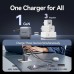 Зарядний пристрій 3xUSB 70W GaN (2хUSB-C+USB-A) + USB-C cable М-М Black Vention (TZ-FEXH0-EU)