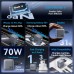 Зарядний пристрій 3xUSB 70W GaN (2хUSB-C+USB-A) + USB-C cable М-М Black Vention (TZ-FEXH0-EU)