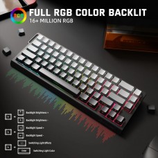 Клавіатура ігрова магнітна Attack Shark X68 Pro HE 66кл. RGB, Wireless, Moonlit Night (X68PROHEML_AS)