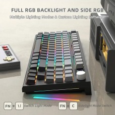Клавіатура ігрова механічна Attack Shark K86 87кл.RGB,Wireless, Blue Whale перемикачі,Moonlit Night (K86MN_AS)