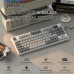 Клавіатура ігрова механічна Attack Shark K86 87кл.RGB,Wireless, Business Gray (K86BG_AS)