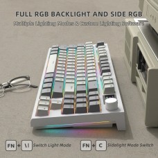 Клавіатура ігрова механічна Attack Shark K86 87кл.RGB,Wireless, Business Gray (K86BG_AS)
