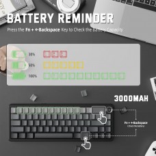 Клавіатура ігрова механічна Attack Shark X66 66кл. RGB, Wireless, Moonlit Night (X66MN_AS)