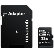 Карта памяти MicroSDHC 32GB UHS-I Class 10 GoodRam + Adapter SD (M1AA-0320R12)