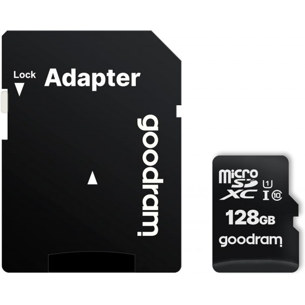 Карта памяти MicroSDXC 128GB UHS-I Class 10 GoodRam + Adapter SD (M1AA-1280R12)