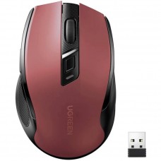 Мышь Ugreen 2.4GHz MU006 Ergonomic Wireless 4000dpi 4кн Silence Design Red