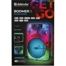 Акустична система 1.0 Boomer 12, 15Вт, Bluetooth/FM/USB/LED/AUX чорна