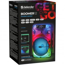 Акустична система 1.0 Boomer 12, 15Вт, Bluetooth/FM/USB/LED/AUX чорна