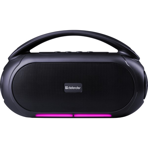 Акустична система 1.0 Defender Beatbox 12, 12Вт, Bluetooth/RGB/FM/USB/TF/MIC/ чорна