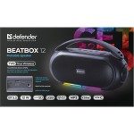 Акустична система 1.0 Defender Beatbox 12, 12Вт, Bluetooth/RGB/FM/USB/TF/MIC/ чорна Акустична система 1.0 Defender Beatbox 12, 12Вт, Bluetooth/RGB/FM/USB/TF/MIC/ чорна