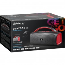 Акустична система 1.0 Defender Beatbox 18 20Вт Bluetooth//FM/USB/TF/TWS/1500мАч чорна