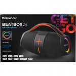 Акустична система 1.0 Defender Beatbox 24, 25Вт Bluetooth/FM/TF/USB/AUX/TWS чорна Акустична система 1.0 Defender Beatbox 24, 25Вт Bluetooth/FM/TF/USB/AUX/TWS чорна