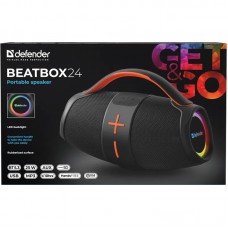 Акустична система 1.0 Defender Beatbox 24, 25Вт Bluetooth/FM/TF/USB/AUX/TWS чорна
