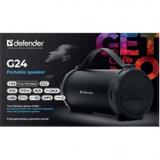 Акустична система 1.0 Defender G24 10W, BT/TF/USB/AUX/1500мАч