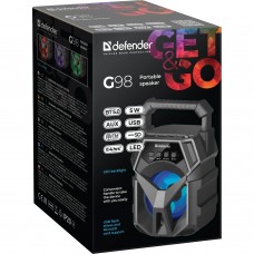 Акустична система 1.0 Defender G98 5Вт /BT/TF/USB/AUX/Light