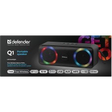 Акустична система 1.0 Defender Q1 10W Light/BT/FM/USB/TF/AUX
