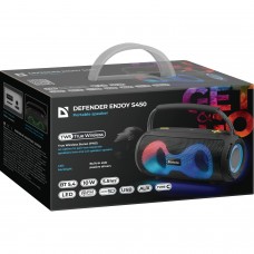 Акустична система 1.0 Defender S450, 10Вт  RGB/BT/FM/USB/TF/AUX/TWS чорна
