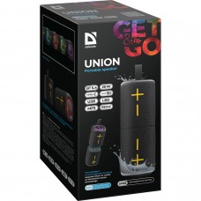 Акустична система 1.0 Defender Union 20Вт BT/USB/TF/AUX/2-in-1/RGB чорна