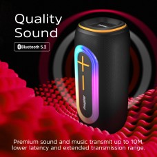 Акустична система 1.0 Energizer 20Вт Bluetooth 5.2/MicroSD/USB/AUX/FM,IPX65, 360° Sound чорна