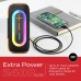 Акустична система 1.0 Energizer 20Вт Bluetooth 5.2/MicroSD/USB/AUX/FM,IPX65, 360° Sound чорна