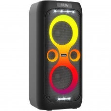 Акустична система 1.0 Energizer 50Вт Bluetooth 5.3/RMS/TF/USB/AUX/TWS/MIC, Dual 6.5” Drivers чорна