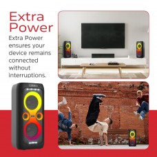 Акустична система 1.0 Energizer 50Вт Bluetooth 5.3/RMS/TF/USB/AUX/TWS/MIC, Dual 6.5” Drivers чорна