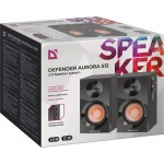 Акустична система 2.0 Defender Aurora S12, 10Вт (RMS) MDF чорна Акустична система 2.0 Defender Aurora S12, 10Вт (RMS) MDF чорна