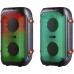Акустична система 2.0 Defender Boomer 25, 25Вт RGB/BT/FM/USB/TF/AUX/MIC, чорна