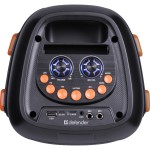Акустична система 2.0 Defender Boomer 25, 25Вт RGB/BT/FM/USB/TF/AUX/MIC, чорна Акустична система 2.0 Defender Boomer 25, 25Вт RGB/BT/FM/USB/TF/AUX/MIC, чорна