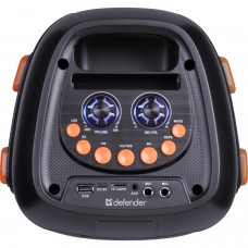 Акустична система 2.0 Defender Boomer 25, 25Вт RGB/BT/FM/USB/TF/AUX/MIC, чорна