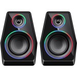 Акустична система 2.0 Defender Solar 10, 10Вт, Bluetooth, RGB підсвітка, USB, чорна Акустична система 2.0 Defender Solar 10, 10Вт, Bluetooth, RGB підсвітка, USB, чорна