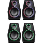 Акустична система 2.0 Defender Solar 10, 10Вт, Bluetooth, RGB підсвітка, USB, чорна Акустична система 2.0 Defender Solar 10, 10Вт, Bluetooth, RGB підсвітка, USB, чорна