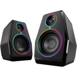 Акустична система 2.0 Defender Solar 10, 10Вт, Bluetooth, RGB підсвітка, USB, чорна Акустична система 2.0 Defender Solar 10, 10Вт, Bluetooth, RGB підсвітка, USB, чорна