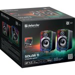 Акустична система 2.0 Defender Solar 11 10Вт, Bluetooth, RGB підсвітка, USB, чорна Акустична система 2.0 Defender Solar 11 10Вт, Bluetooth, RGB підсвітка, USB, чорна