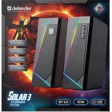 Акустична система 2.0 Defender Solar 3 10Вт, BT/Light USB
