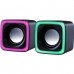 Акустична система 2.0 Defender Solar 7, 6Вт, RGB підсвітка, USB, чорна