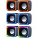Акустична система 2.0 Defender Solar 7, 6Вт, RGB підсвітка, USB, чорна