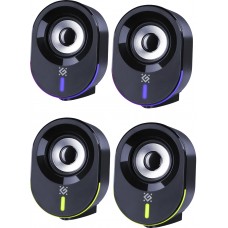 Акустична система 2.0 Defender Solar 8, 10Вт, Bluetooth, RGB підсвітка, USB, чорна