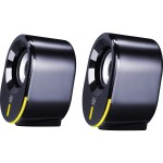 Акустична система 2.0 Defender Solar 8, 10Вт, Bluetooth, RGB підсвітка, USB, чорна