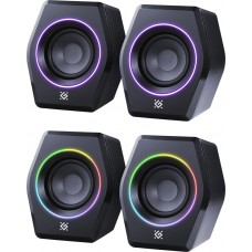 Акустична система 2.0 Defender Solar 9, 10Вт, Bluetooth, RGB підсвітка, USB, чорна