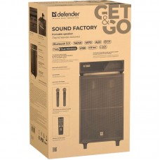 Акустична система 2.0 Defender Sound Factory, 140Вт Bluetooth/USB/TF/FM/15",LED,  wooden
