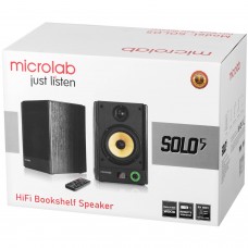 Акустична система 2.0 Microlab SOLO 5, 90Вт, темно-коричнева