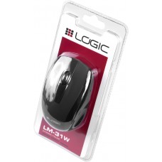 Мишка LogicConcept LM-31 бездротова 1200dpi 3кн USB чорна (M-LC-LM31W-BK)