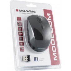 Мишка Modecom MC-WM6 бездротова 3кн 1600dpi нано ресівер чорна (M-MC-0WM6-100)