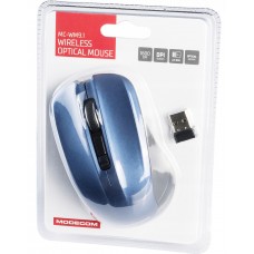 Мишка Modecom MC-WM9 1 бездротова 4кн 1600dpi чорно-синя (M-MC-0WM9.1-140)