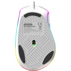 Мишка Modecom Veles Volcano ігрова 12800dpi 8кн RGB біла (M-MC-VELES-200)