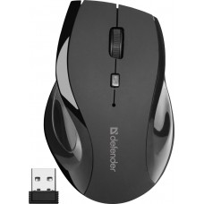 Мишка Defender Accura MM-295 бездротова 6 кн до 1600 dpi чорна (52295)
